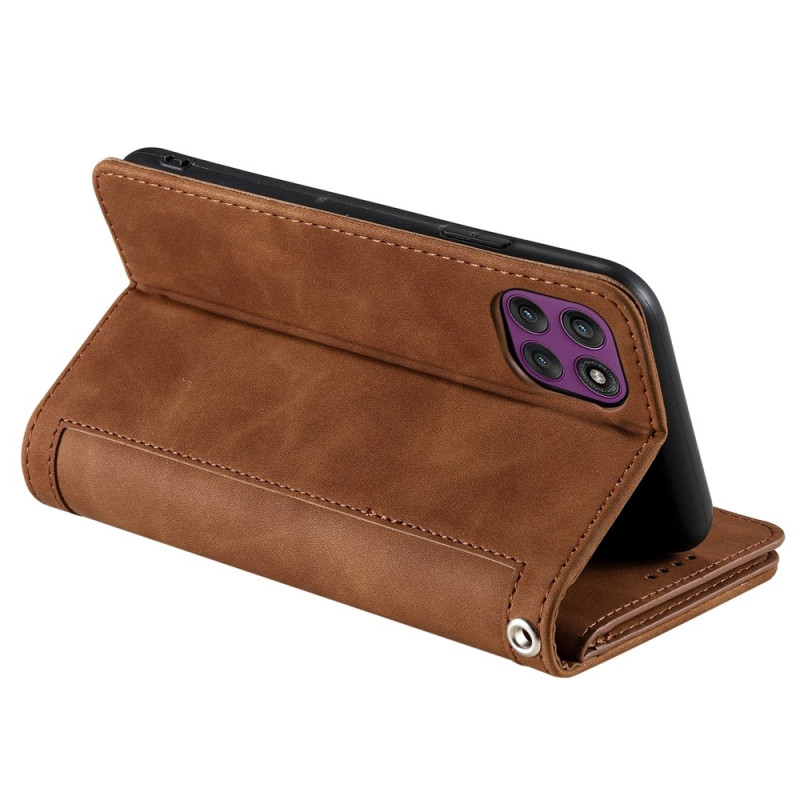 For Motorola Moto G86 Power 5G Case Wallet with Zipper 9 Card Slots Stand 