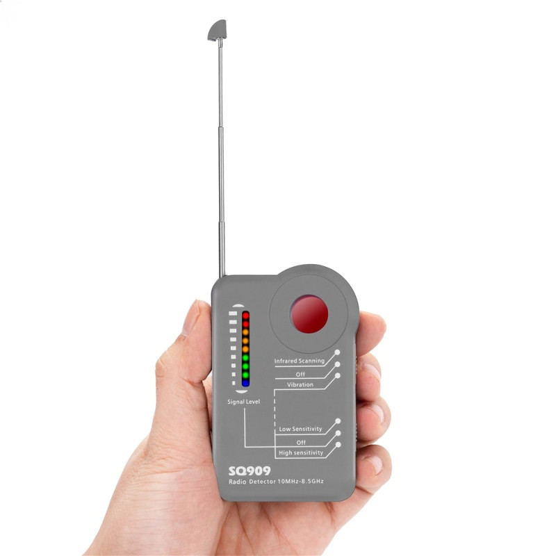 SQ909 Wireless RF Signal Detector Hidden Camera Detector GPS Tracker Scanning Device