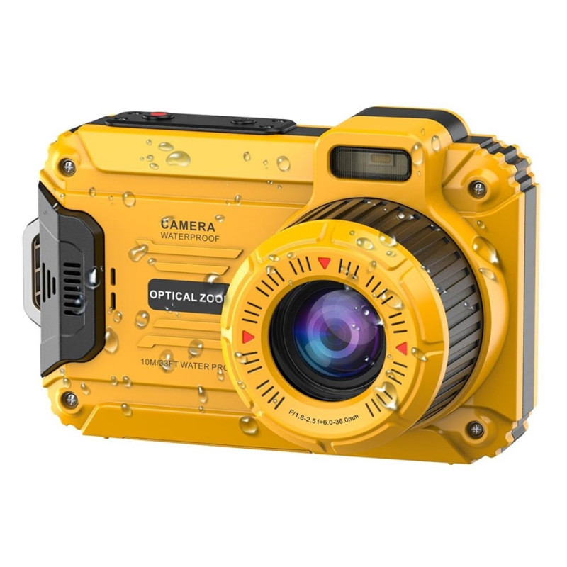 10M Waterproof Camera 4K Digital Camera 48MP 6X Optical Zoom Underwater Camera