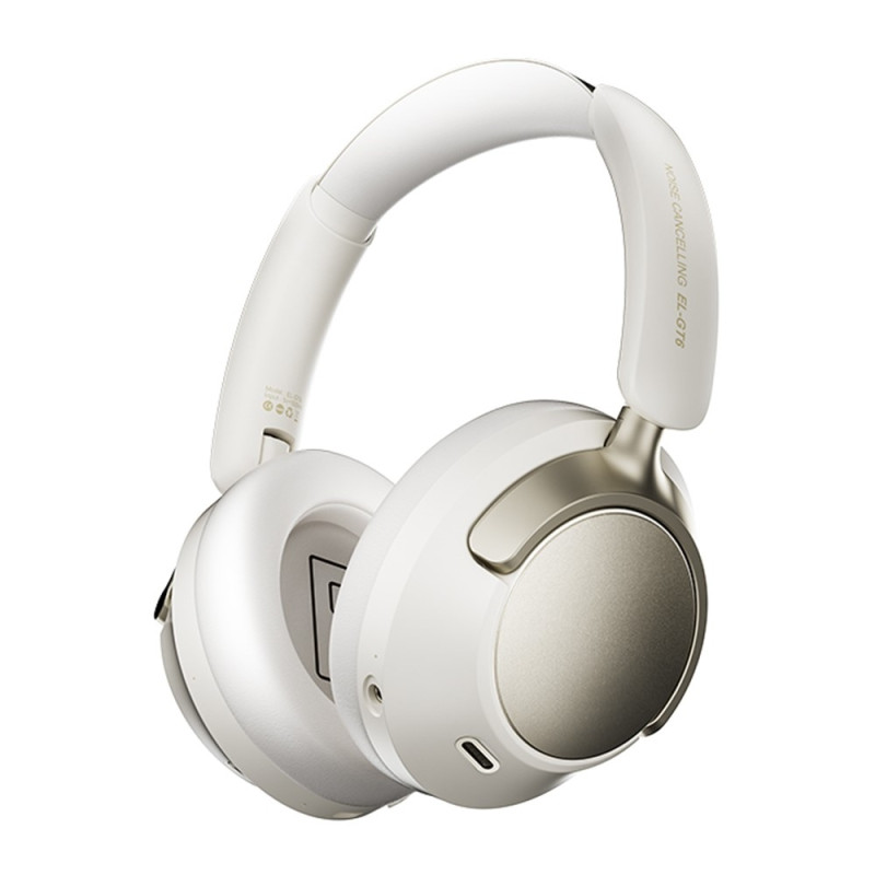 Wireless PC Gaming Headset Noise Cancelling Over-Ear Bluetooth Headphones - White