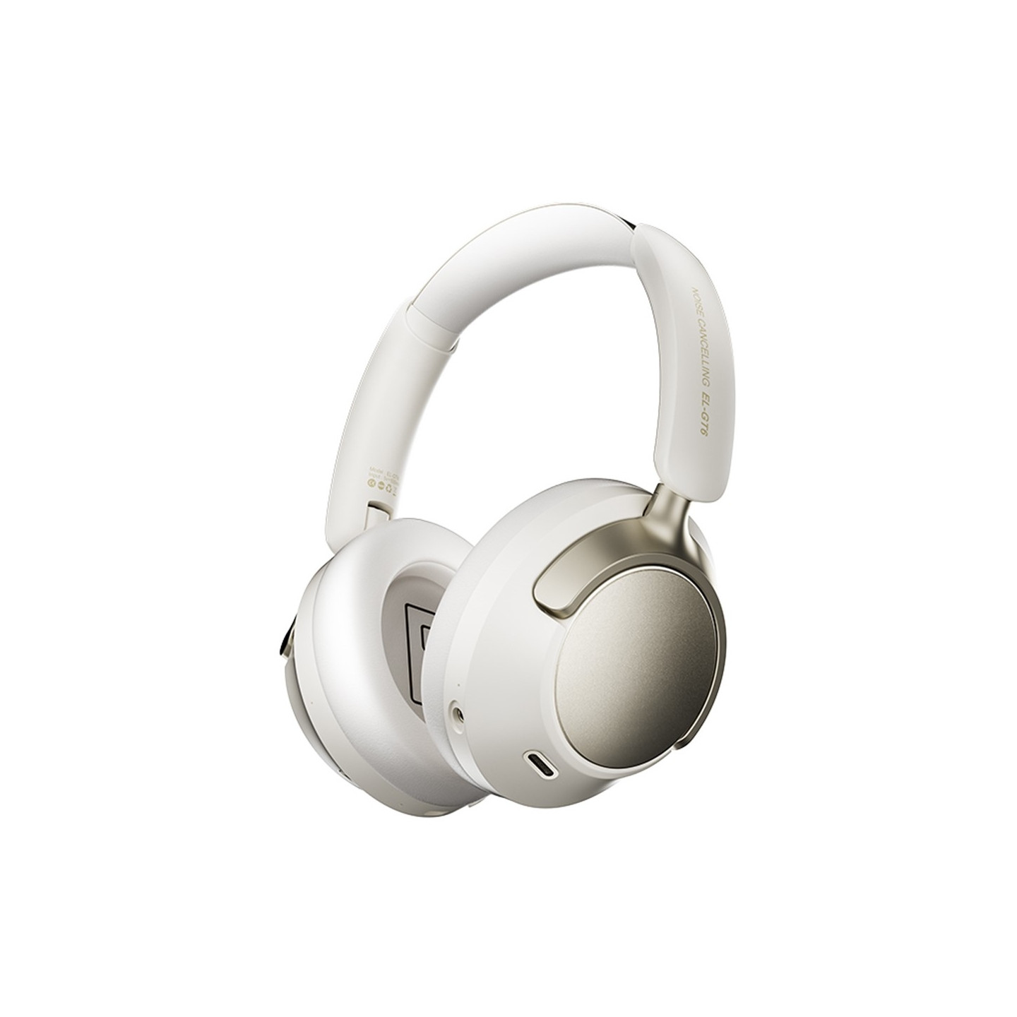 Trådløse PC-spillhodetelefoner med støydempende over-ear Bluetooth-hodetelefoner – Hvit