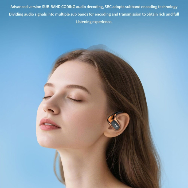 Wireless Headphones HTC NE35 Earhook Bluetooth 6.0 Touch Control Sports Music Calls