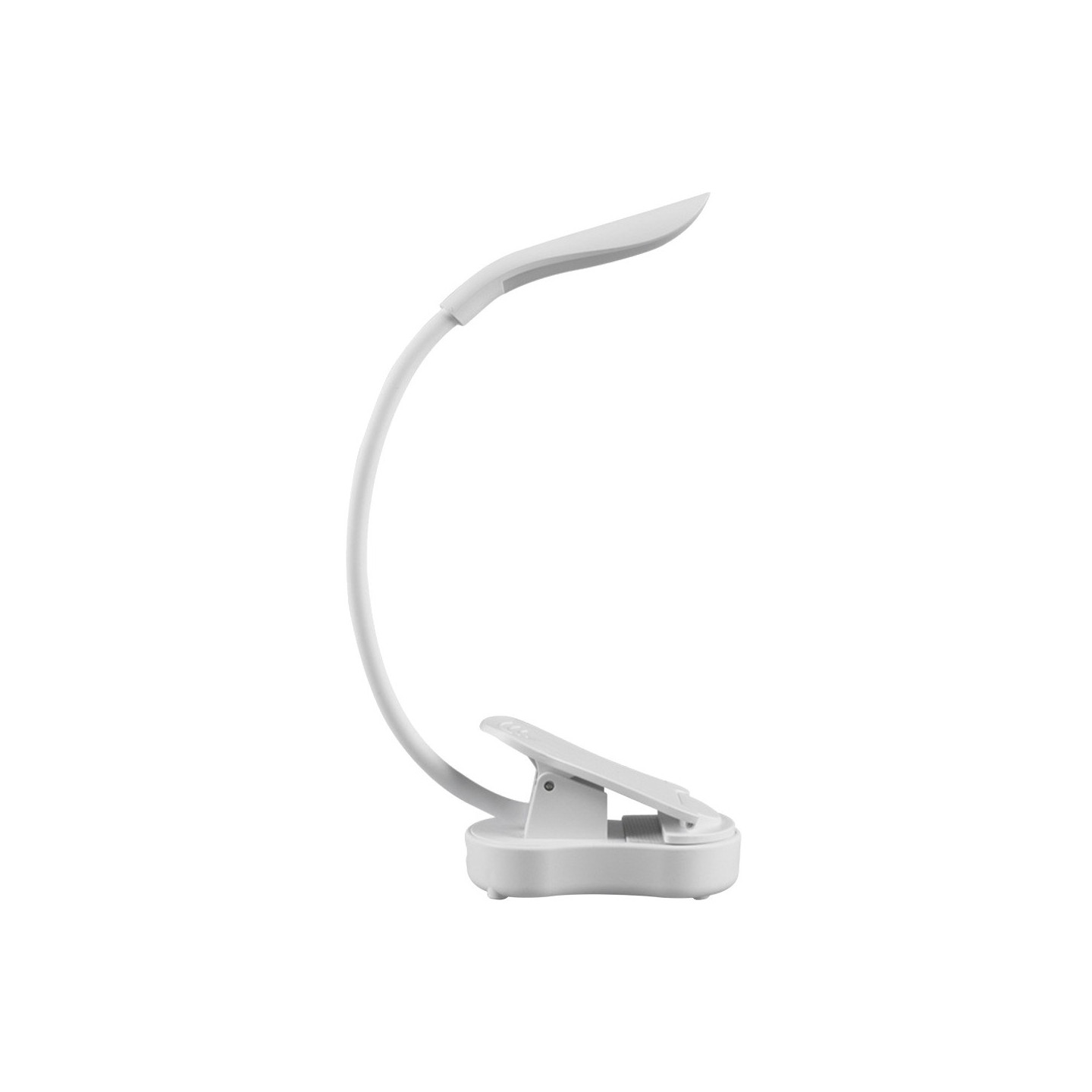 Lamp Reading Lamp Clip Design LED Lamp 3 Color Temperatures Rechargeable - White