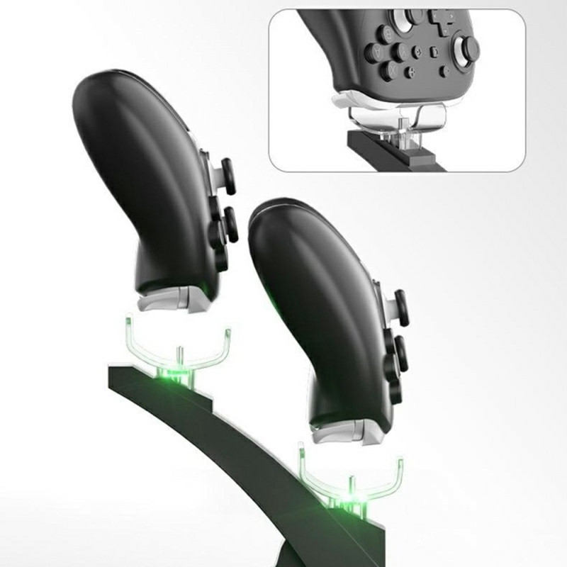 Nintendo Switch 2 Pro LED-merkkivalolla varustettu lataustelakka, yhteensopiva 2 ohjaimen kanssa