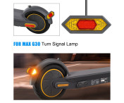 För Ninebot Max G30 Bakljus Blinkers LED Scooter Baklykta