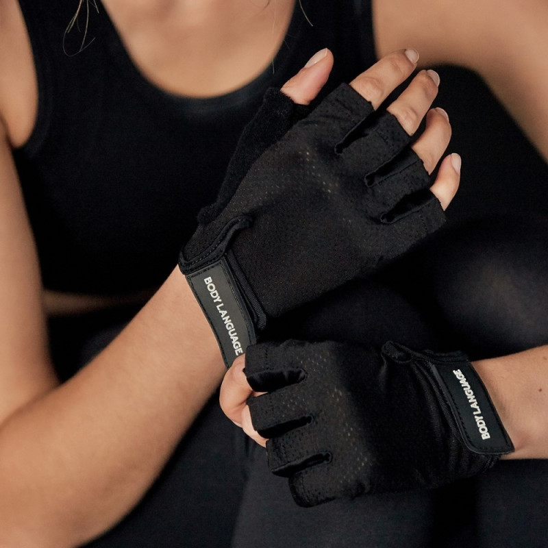 Unisex Pull - ups Fitness Sportshandsker Anti - skrid Halvfingerhandsker