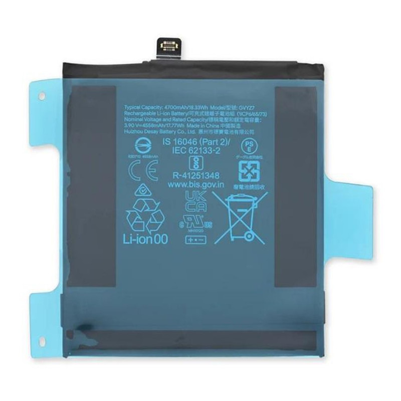Battery For Google Pixel 9 / 9 Pro 3.85V 4700mAh Li-Polymer GVYZ7