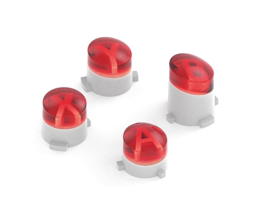 För Xbox One S One Elite Handkontroll ABXY Utbytes knappar - Röd