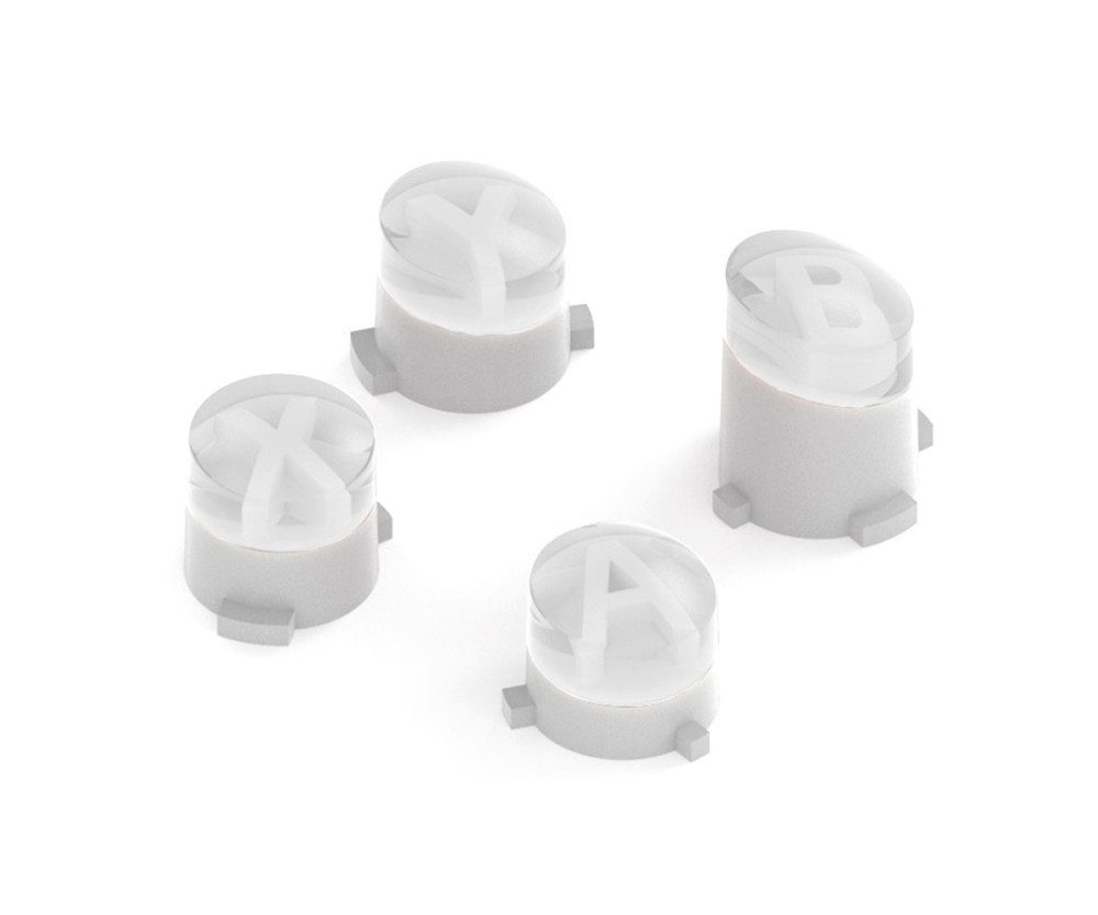 För Xbox One S One Elite Handkontroll ABXY Utbytes knappar - Vit