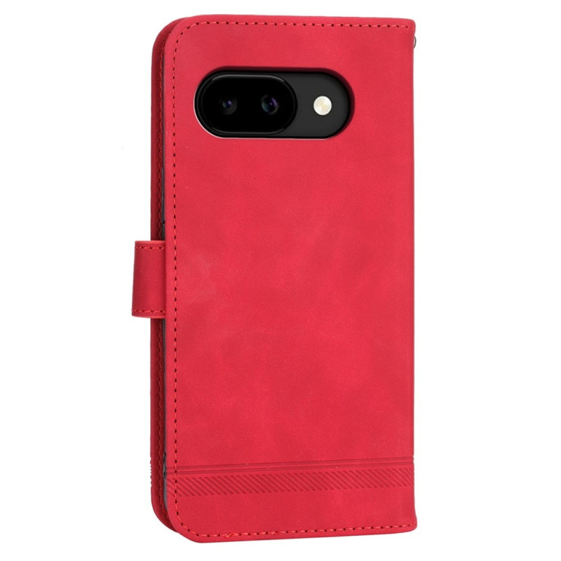 DIERFENG For Google Pixel 10a Wallet Case with Stand and Wrist Strap