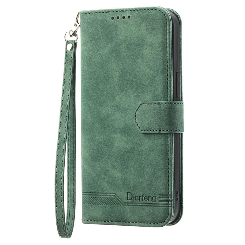 DIERFENG For Google Pixel 10a Wallet Case with Stand and Wrist Strap