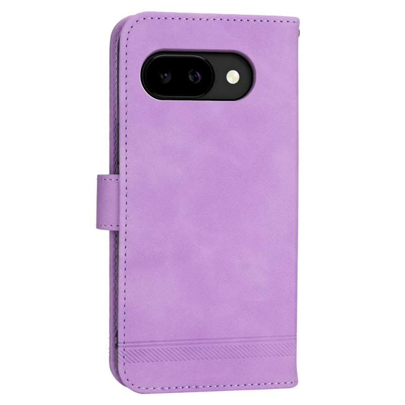 DIERFENG For Google Pixel 10a Wallet Case with Stand and Wrist Strap