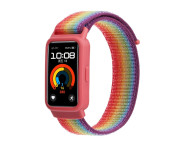 För Huawei Band 8/9 Nylon klockarmband integrerat skyddsfodral