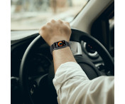 För Huawei Band 8/9 Nylon klockarmband integrerat skyddsfodral