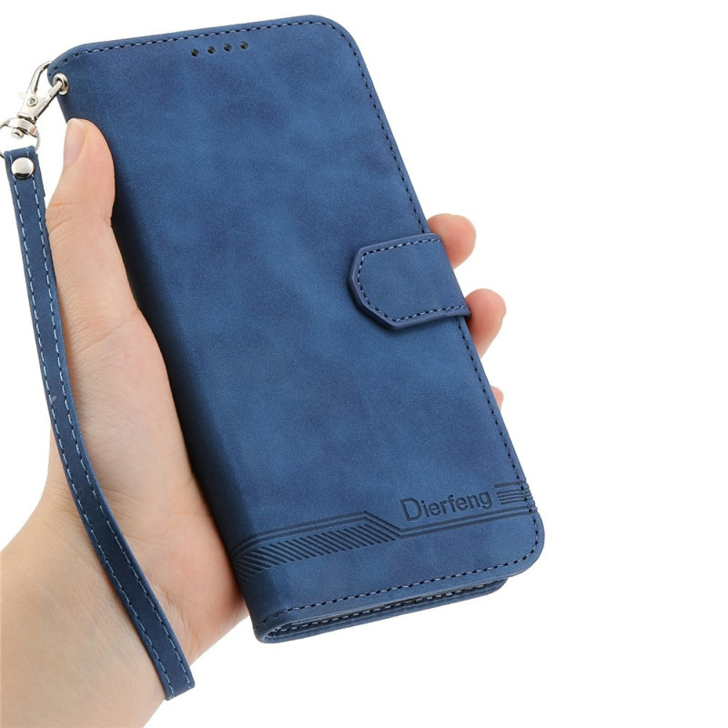 DIERFENG Til Sony Xperia 1 VII Pungcover med Stander og Håndledsrem