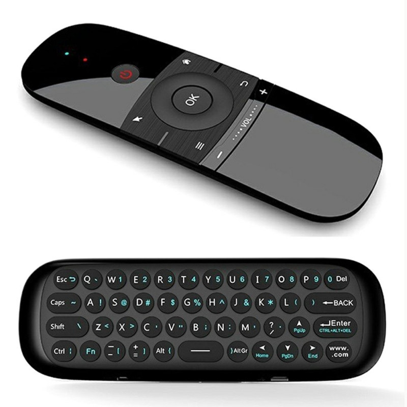 Air Mouse 2.4G trådløs fjernbetjening mini-tastatur IR-læringscontroller