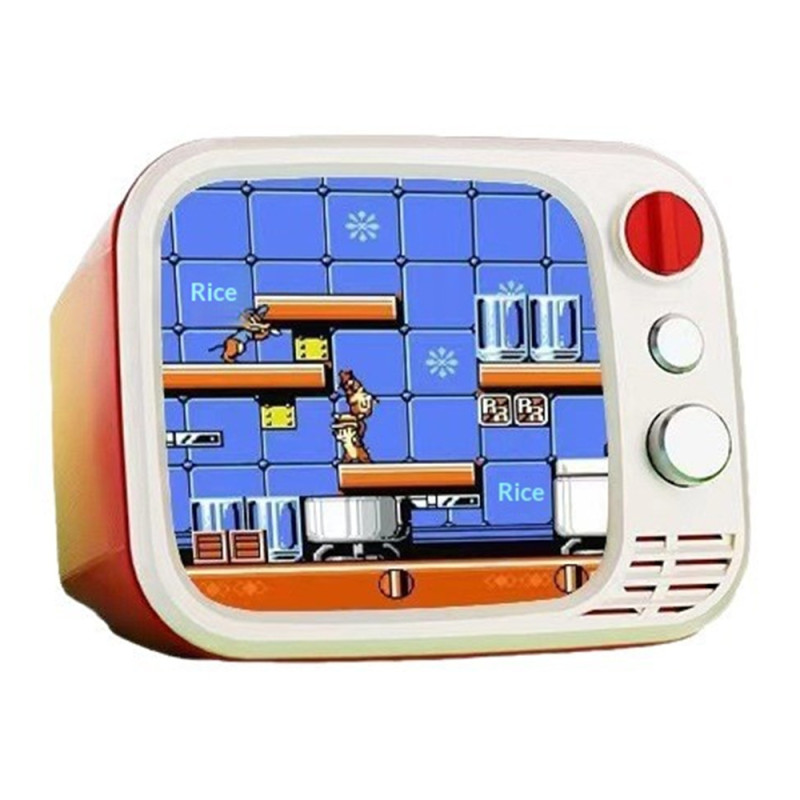 H7 3,5-tommers IPS-skjerm Retro Mini-TV-spillkonsoll med doble trådløse kontrollere
