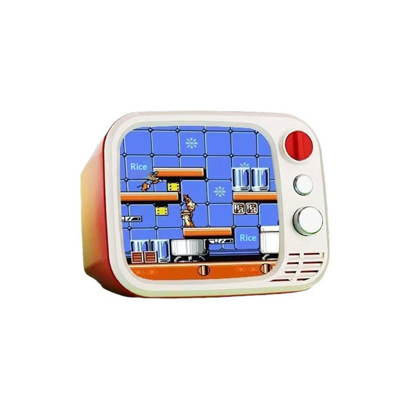 H7 3,5-tommers IPS-skjerm Retro Mini-TV-spillkonsoll med doble trådløse kontrollere