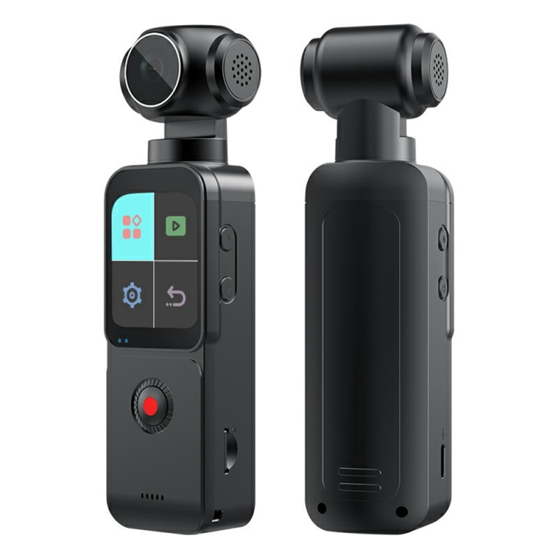 4K 60FPS 75MP kamera actionkamera 1,69" HD nattsyn 270° roterende linse