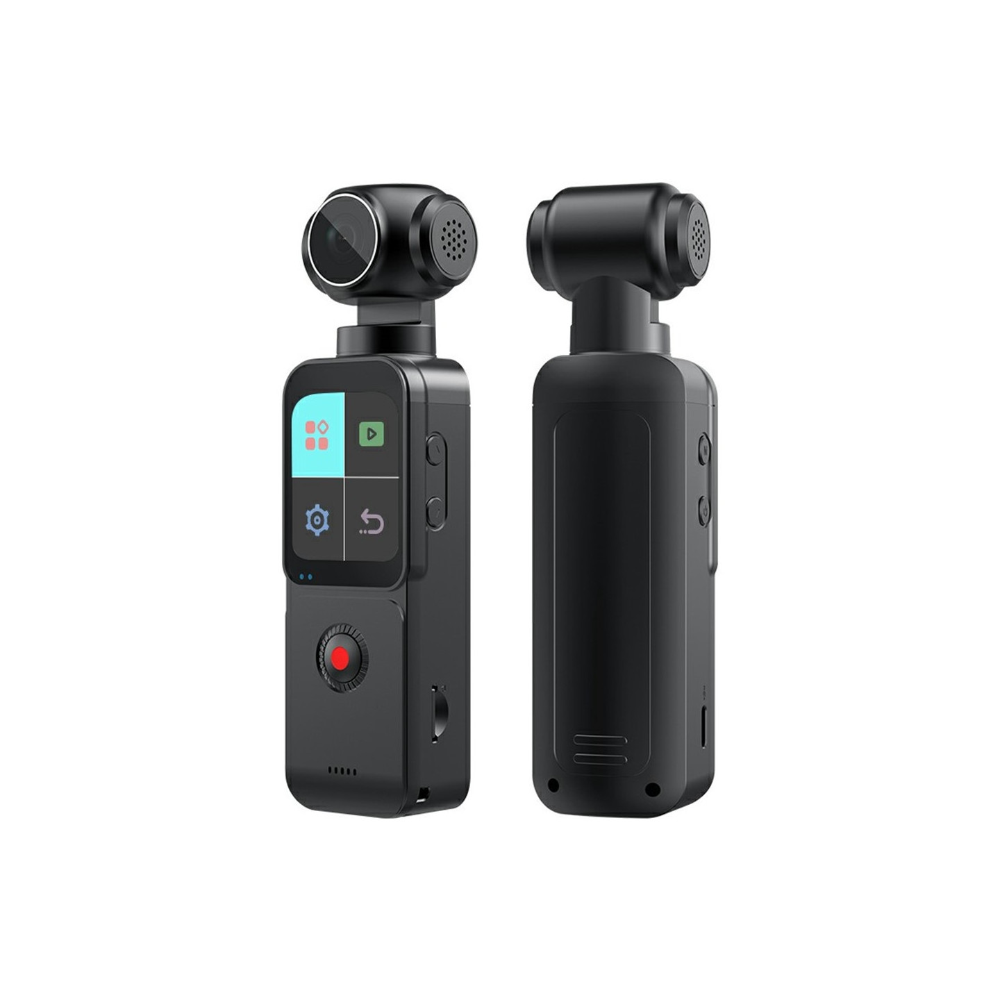 4K 60FPS 75MP Camera Action Camera 1.69" HD Night Vision 270° Rotating Lens
