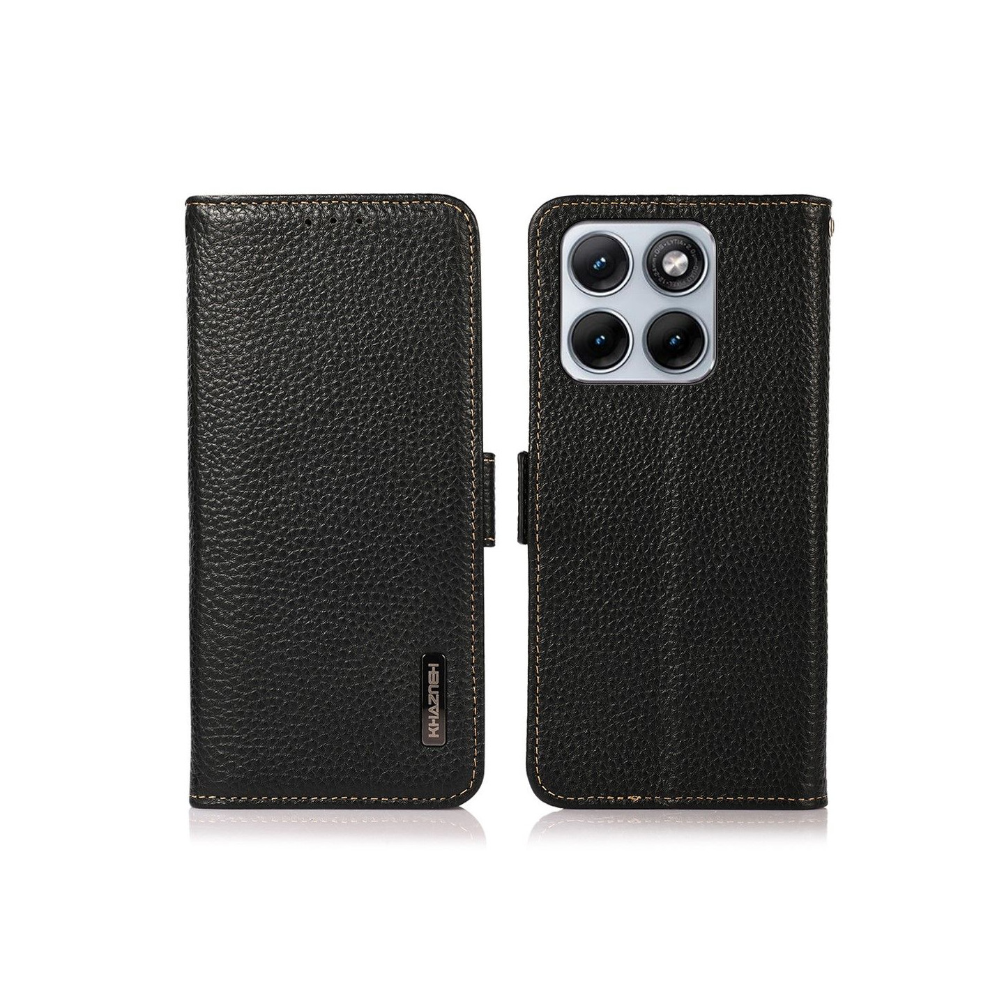 KHAZNEH Til Motorola Edge 70 Fusion+ 5G / Edge 70 Fusion 5G Lommebokdeksel Ekte Skinn