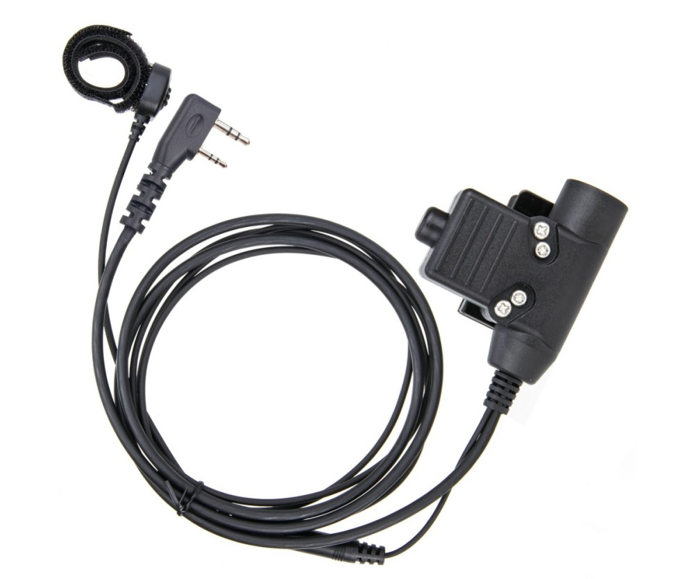 För HYT Kenwood Baofeng UV-5R Radio Walkie Talkie U94 PTT Mikrofon