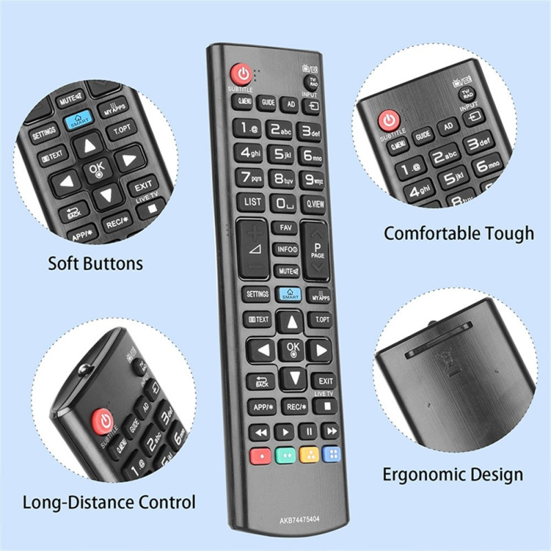TV fjernbetjening Erstatning for AKB74475404 Til LG TV
