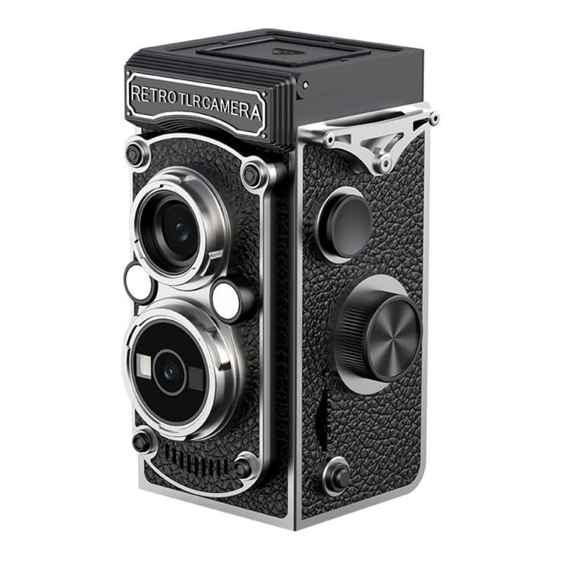 1,54" retro TLR digitalkamera HD-foto 48 MP 1080P manuell fokus for fotografering