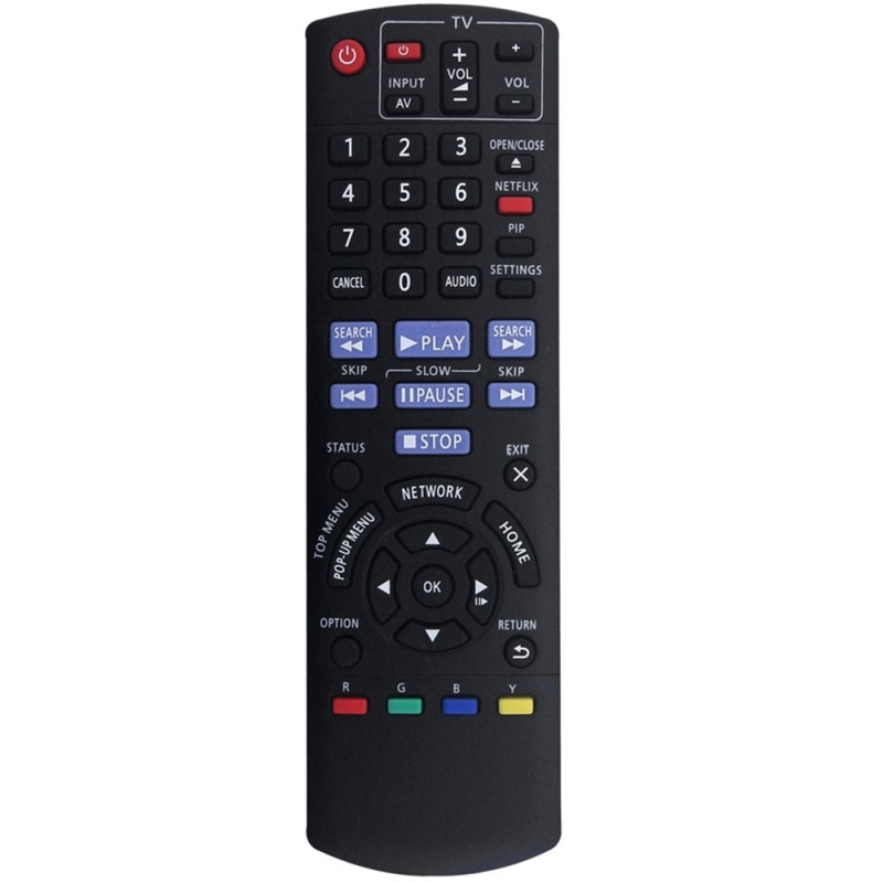Fjernkontrollerstatning for N2QAYB000734 for Panasonic Blu-ray DVD-spiller