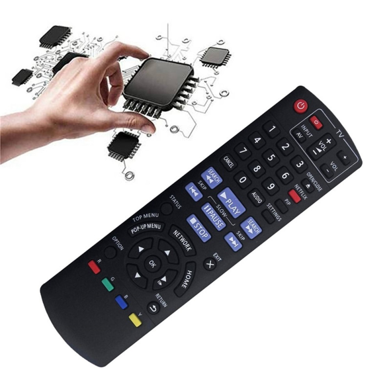 Remote Control Replacement for N2QAYB000734 For Panasonic Blu-Ray DVD Player