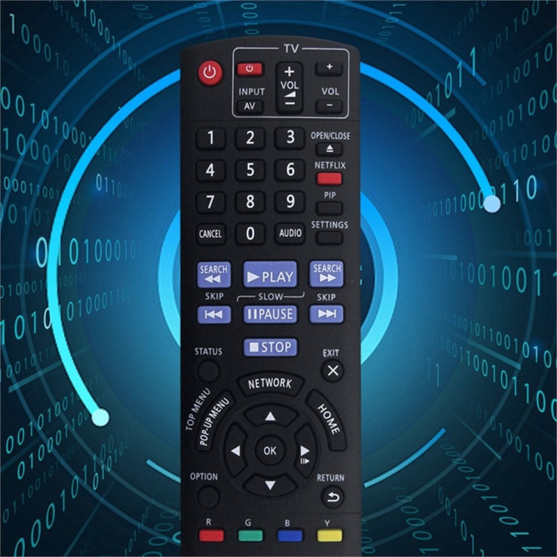 Udskiftning af fjernbetjening til N2QAYB000734 til Panasonic Blu-ray DVD-afspiller