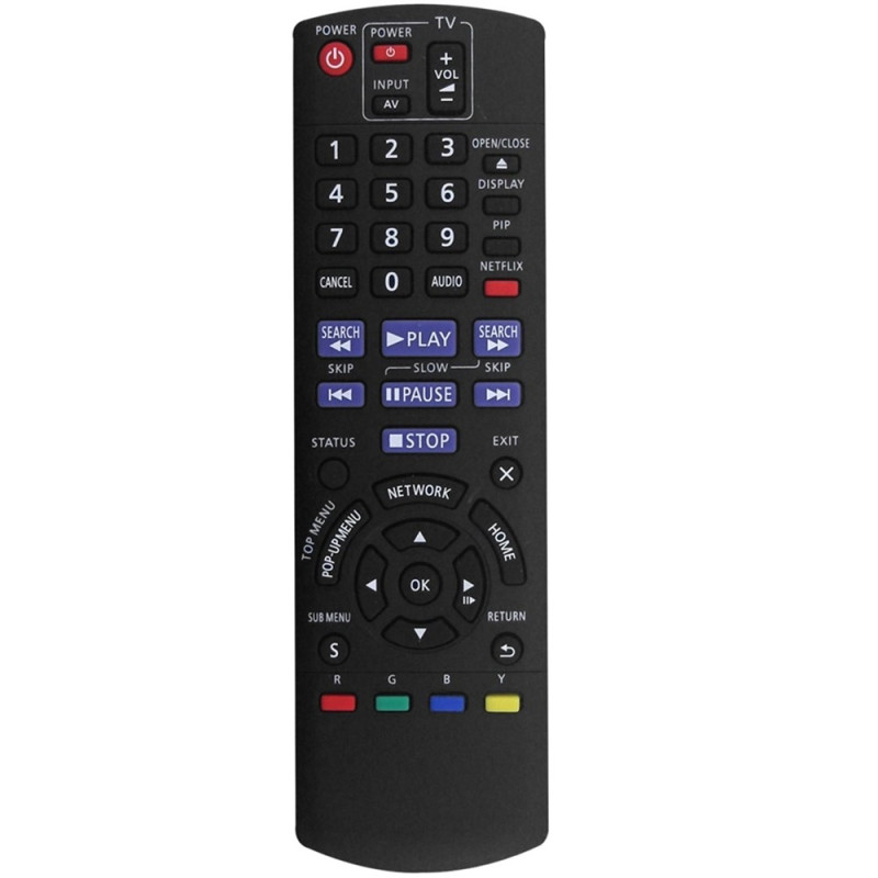 Kaukosäätimen vaihto N2QAYB000575:lle Panasonic Blu-ray DVD -soittimelle