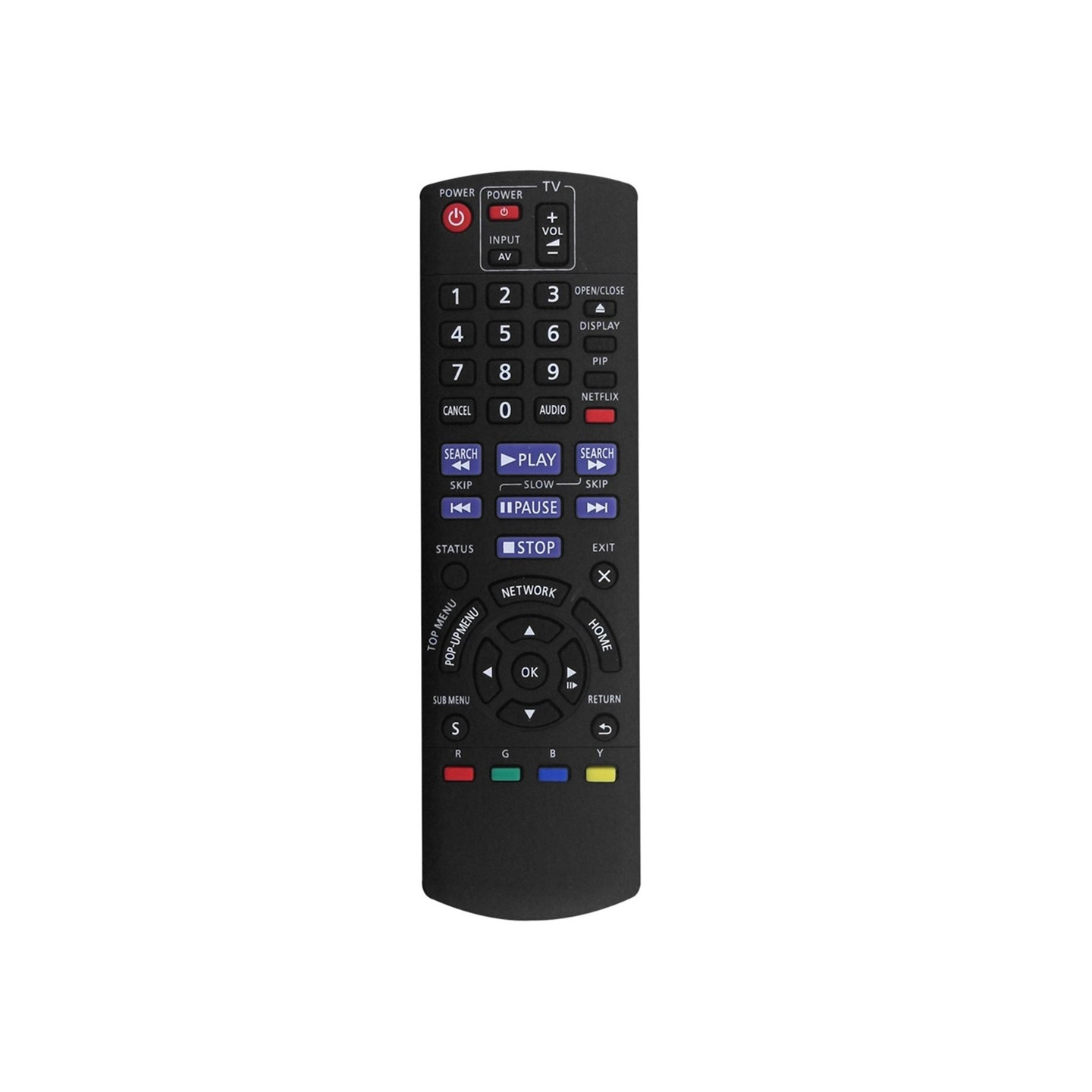 Remote Control Replacement for N2QAYB000575 For Panasonic Blu-Ray DVD Player