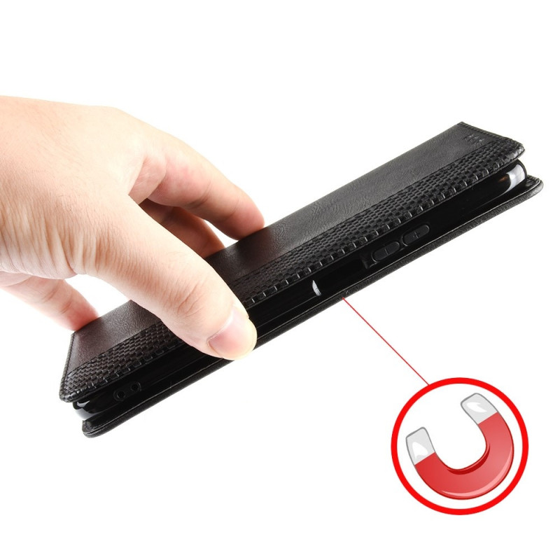 Til Motorola Moto G17 Power 4G / G17 4G / G15 4G / G15 Power 4G Lommebokdeksel Retro tekstur stativ 