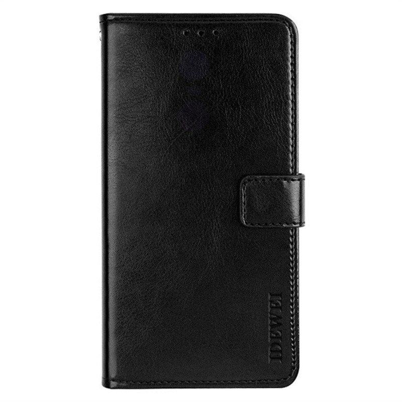Till Motorola Moto G17 Power 4G / G17 4G / G15 4G / G15 Power 4G IDEWEI Plånboksfodral med stativ Crazy Horse-textur