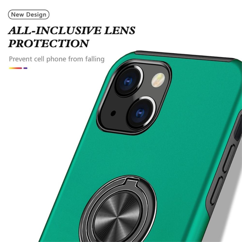 iPhone 14 Finger Ring Kickstand Hybrid Case - Green