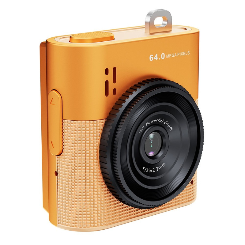Camera Digital Camera 64MP 16x Digital Zoom 1.4" IPS Screen Photo Video - Orange