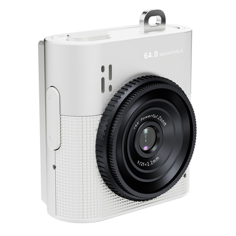 Camera Digital Camera 64MP 16x Digital Zoom 1.4" IPS Screen Photo Video - White