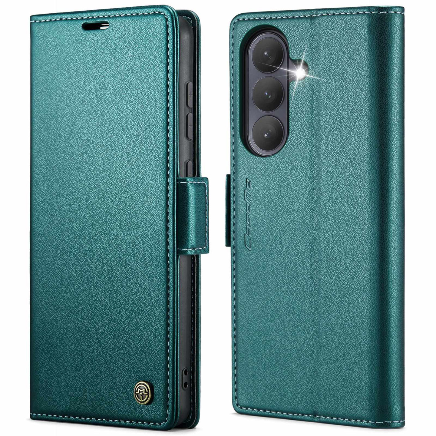Til Samsung Galaxy A37 5G CASEME lommebokdeksel med stativ og litchi-tekstur