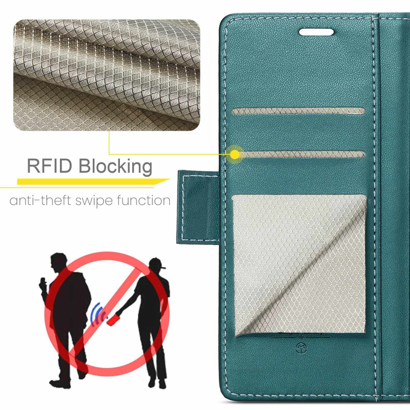 Til Samsung Galaxy A37 5G CASEME lommebokdeksel med stativ og litchi-tekstur