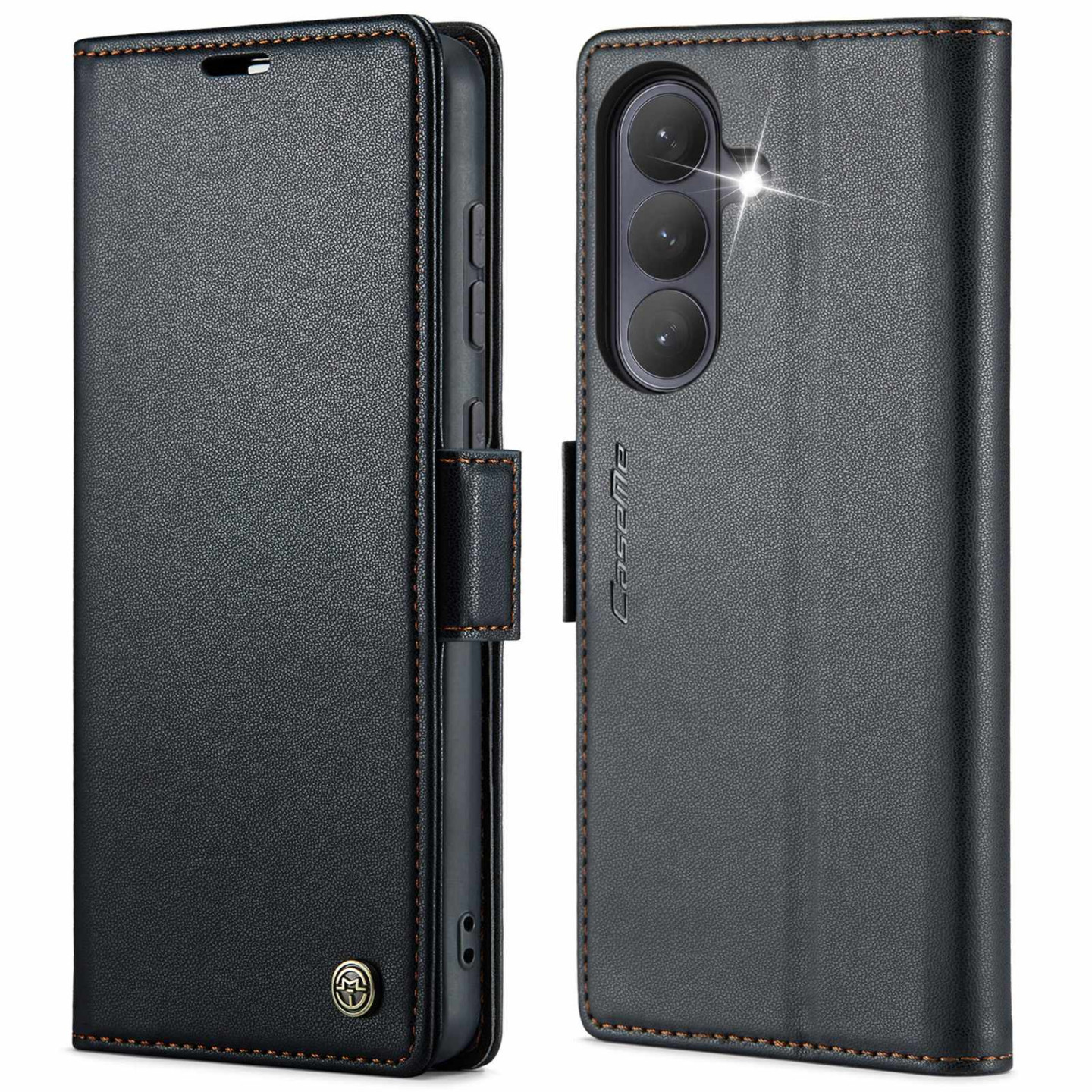 For Samsung Galaxy A37 5G CASEME Wallet Stand Glossy Litchi Texture Phone Cover