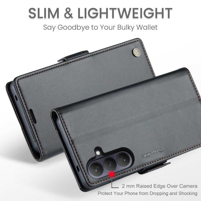 Til Samsung Galaxy A37 5G CASEME lommebokdeksel med stativ og litchi-tekstur