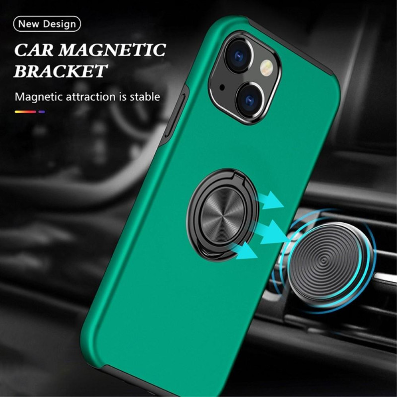 iPhone 14 Finger Ring Kickstand Hybrid Case - Green