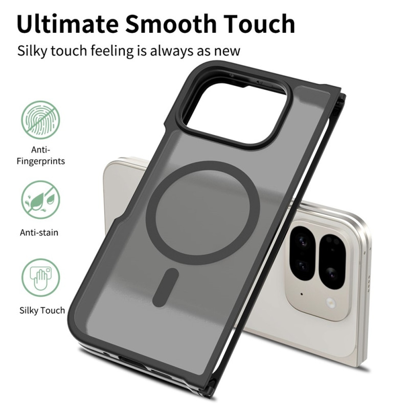 Google Pixel 10 Pro Fold -magneettisella suojakuorella varustettu TPU-kehys akryylipuhelimen suojakuori