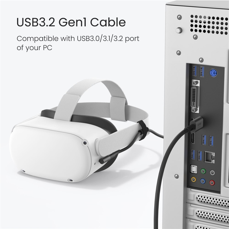 Ladekabel QC-8.5 5M VR-headset USB 3.0 dataoverføring høyhastighets