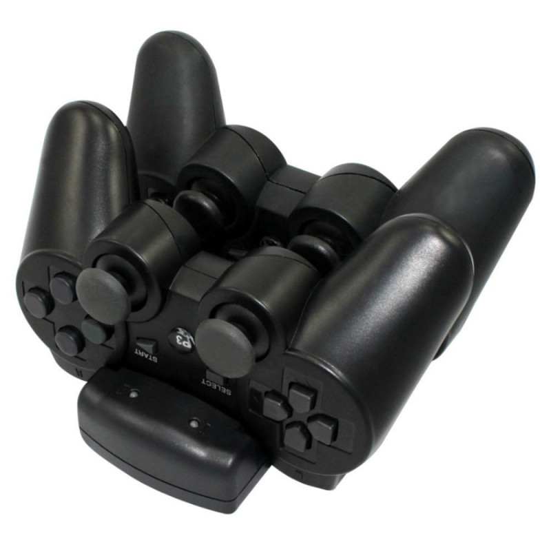 Playstation 3/PS3 Move Dobbelt opladningsstativ 2 i 1