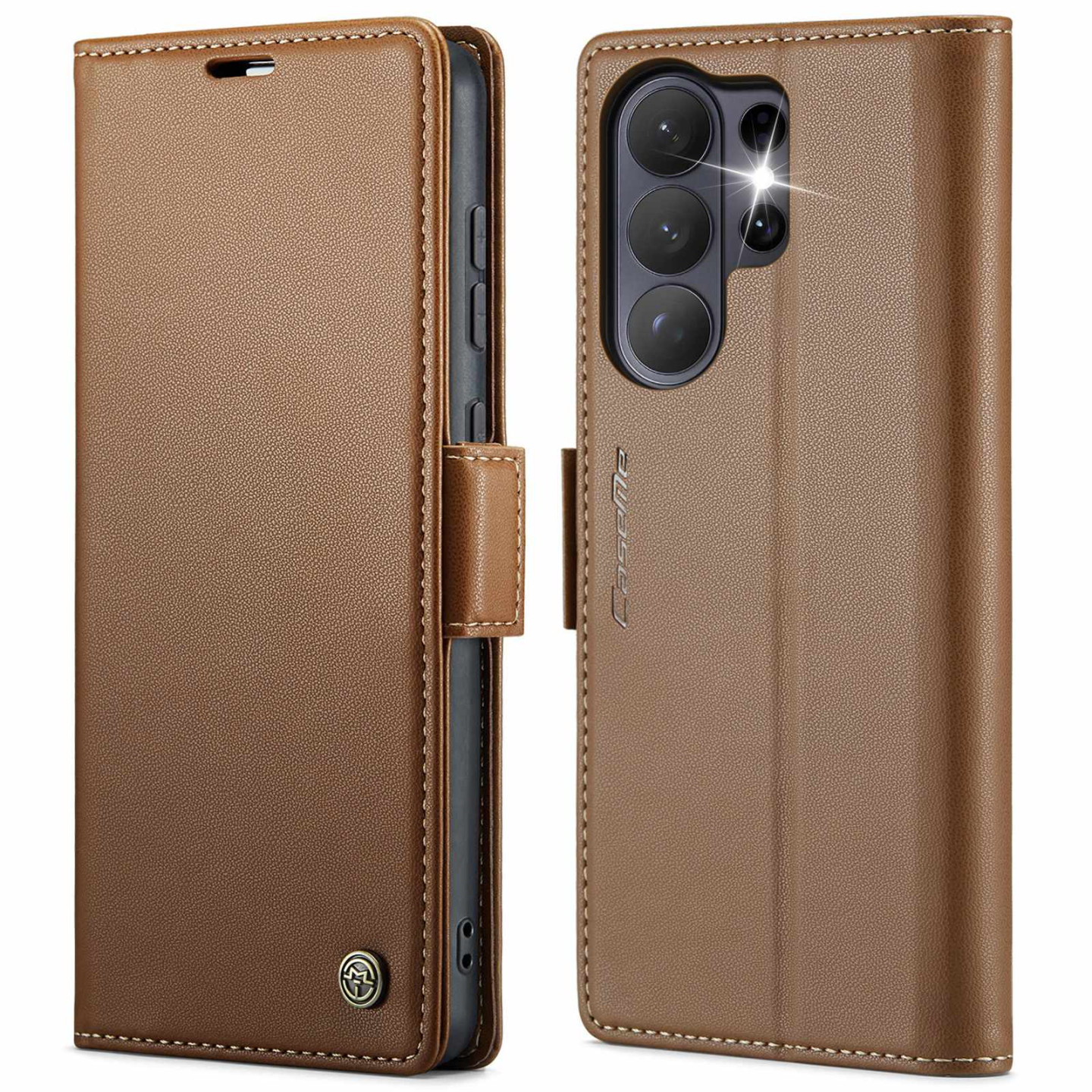 CASEME Retro Wallet Case for Samsung Galaxy S26 Ultra - Blue