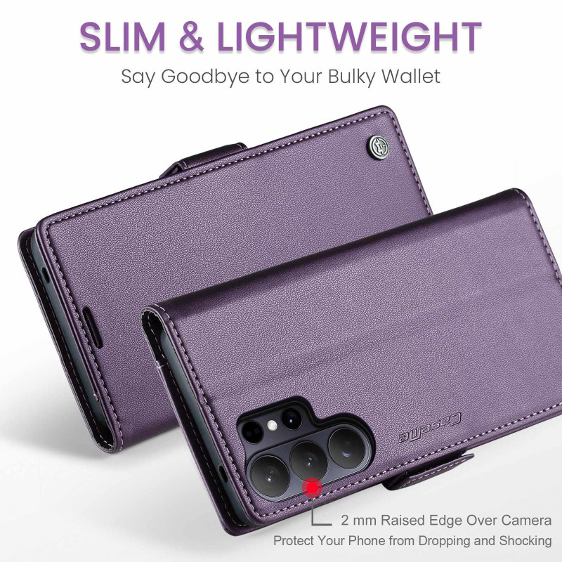 CASEME Retro Pung Taske til Samsung Galaxy S26 Ultra - Lilla