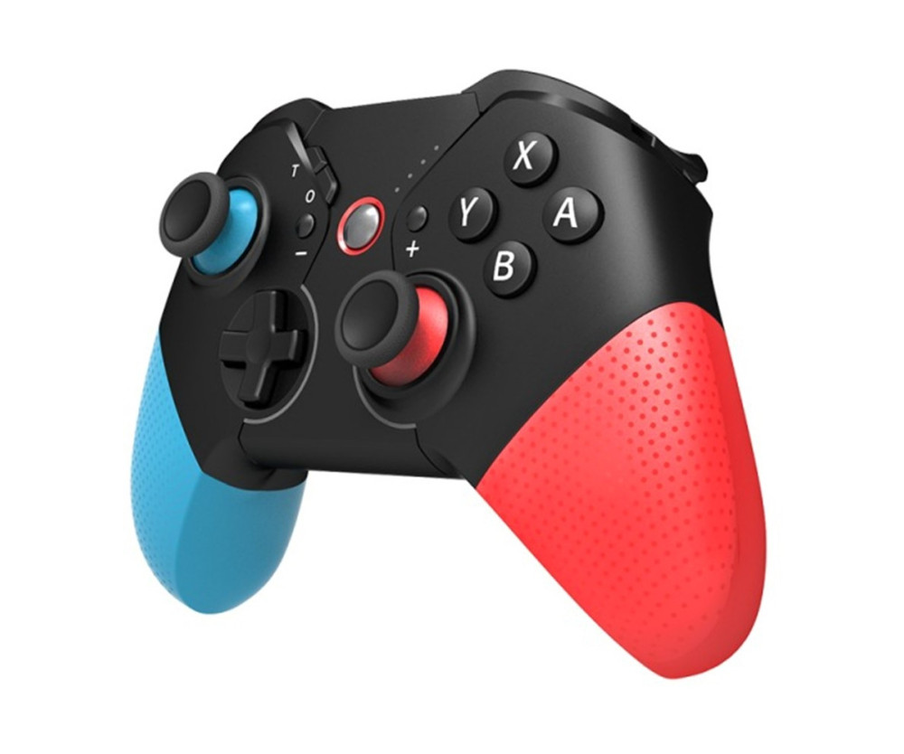 Kompatibel med Nintendo Switch trådlös spelkontroll Vibrationsdesign - Blå+Röd