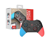 Kompatibel med Nintendo Switch trådlös spelkontroll Vibrationsdesign - Blå+Röd